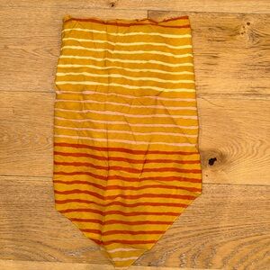 Striped Scarf Strapless Tops